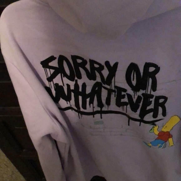 H&M BART SIMPSON hooded sweatshirt, size XL, excellent condition - Picture 3 of 6